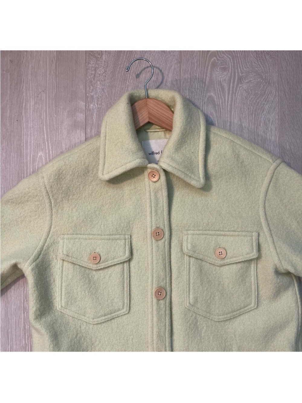 Wilfred Light Lime Oversized Shirt Jacket - Women - Picture 9 of 16